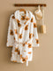 Women's Teddy Bear Printed Bathrobe